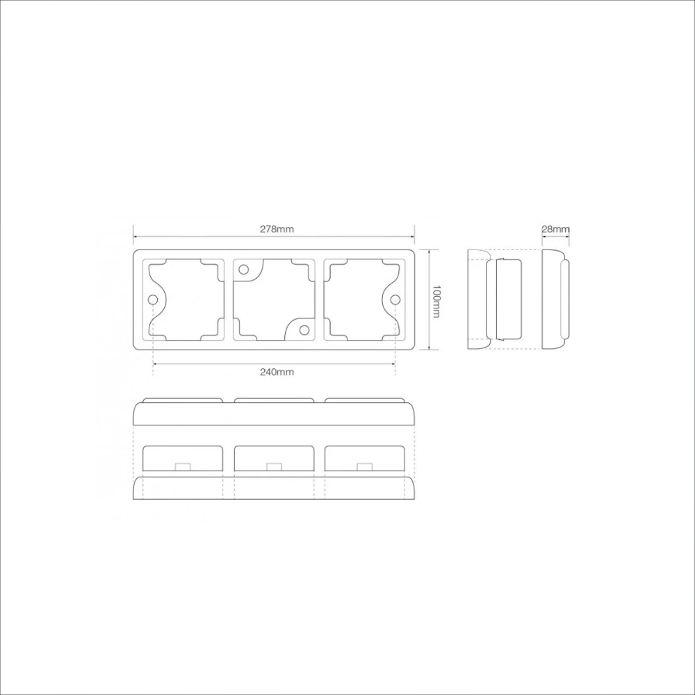 Faymonville UK 12-24V 80 Series Triple LED Rear Light – Stop, Tail, Indicator & Reverse