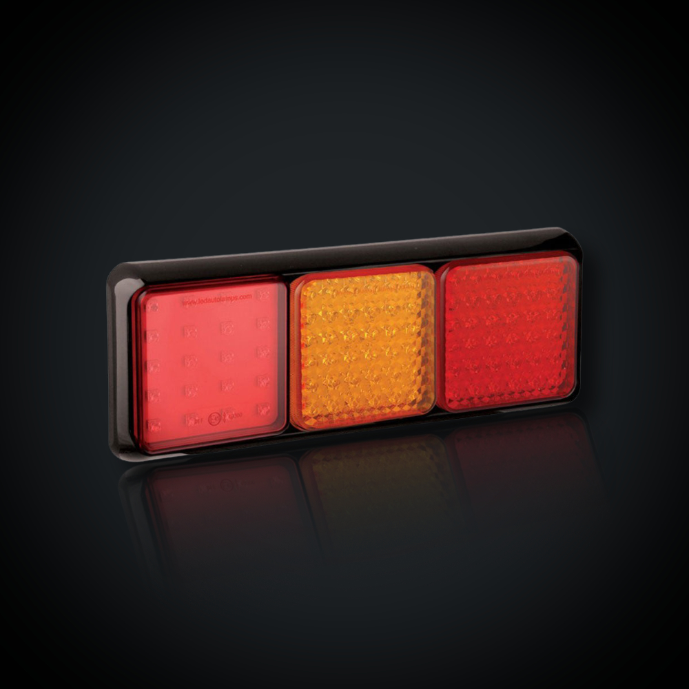 Faymonville UK 12-24V 80 Series Triple LED Rear Light – Stop, Tail, Indicator & Fog (R6, R7, R10, R38 Approved)