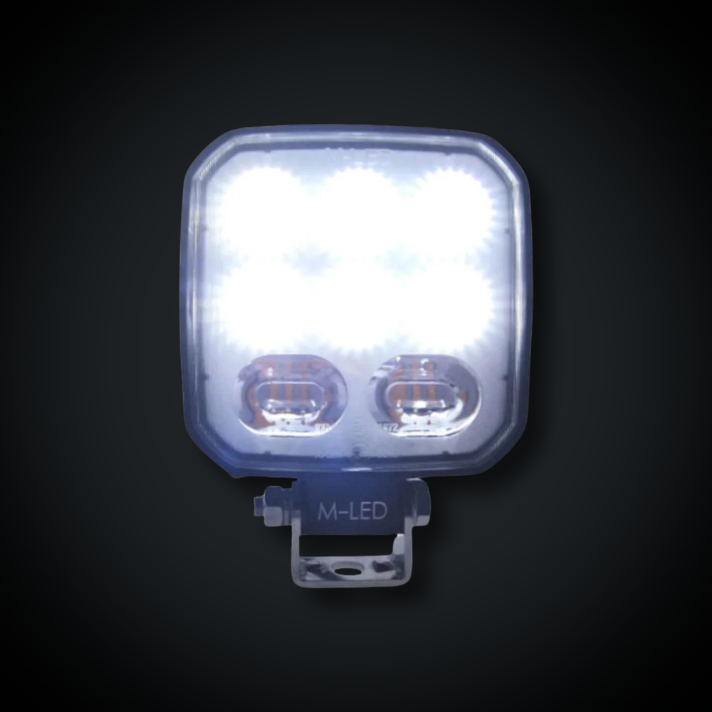 Faymonville UK 9-32V 2400lm LED Flood Work Light with Warning Strobe (R10, R65 Approved)