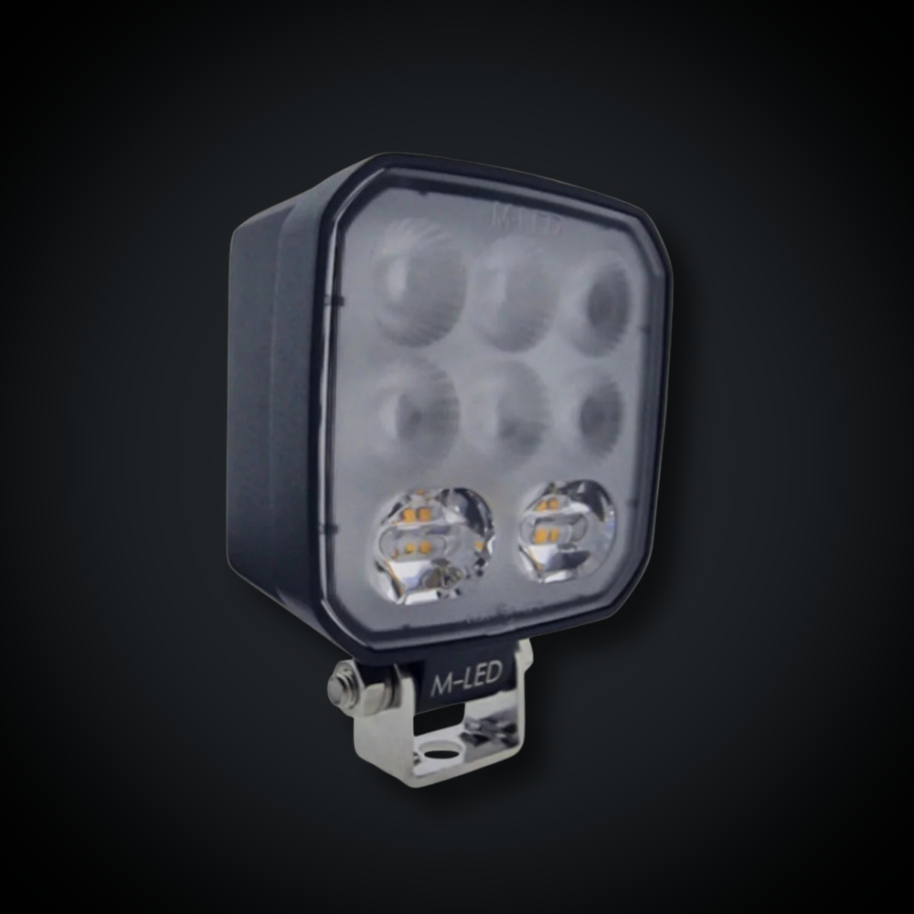 Faymonville UK 9-32V 2400lm LED Flood Work Light with Warning Strobe (R10, R65 Approved)