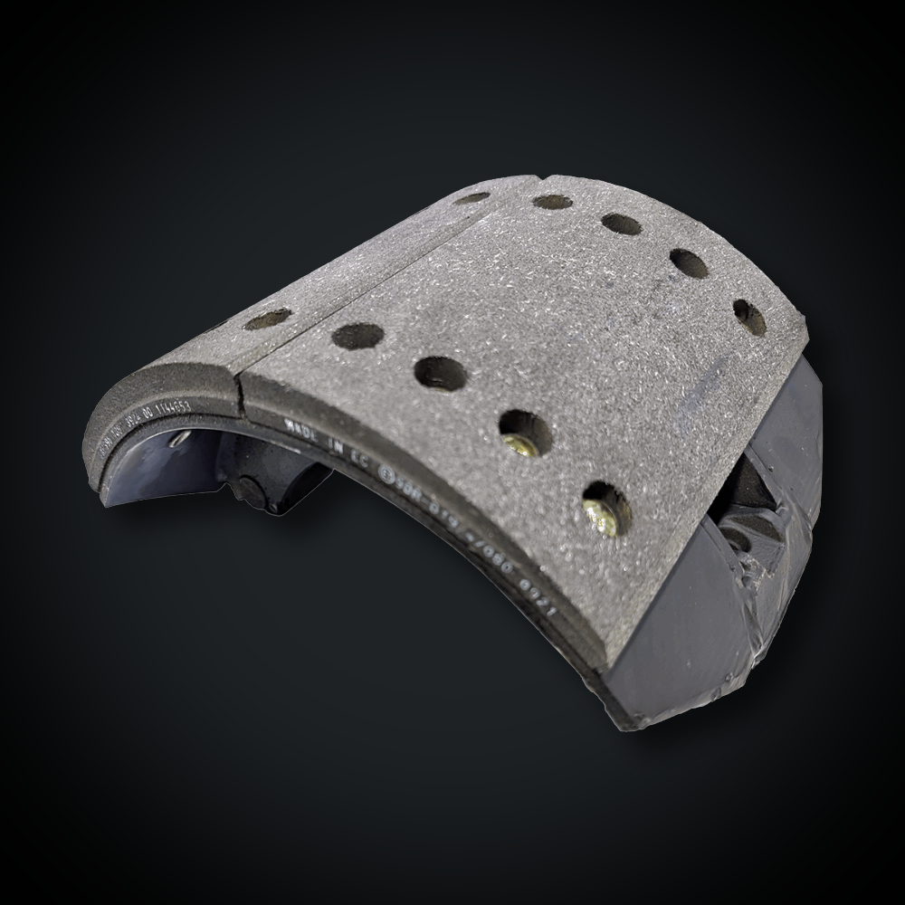 Faymonville UK Brake Shoe Assembly SNK Lined w/ Roller (300x200mm) - 1.046.0060.91