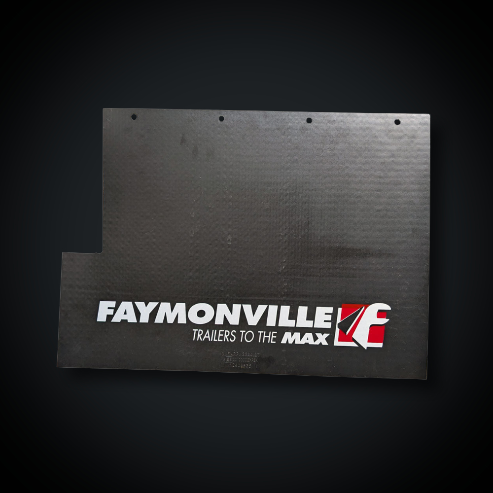 Faymonville UK Single-Wheel Anti-Spray Mudflap (Faymonville Branded) - 600 x 450mm