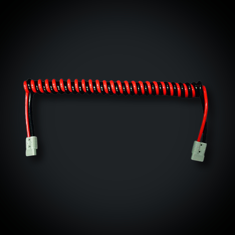 Faymonville UK 2-Core Coiled Power Cable with Anderson Connectors 3m - 0-733-36