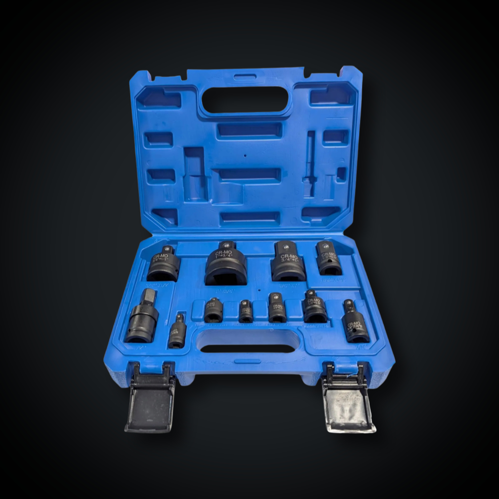 Faymonville UK 11-Piece CR-MO Universal Joint and Impact Socket Adapter Set
