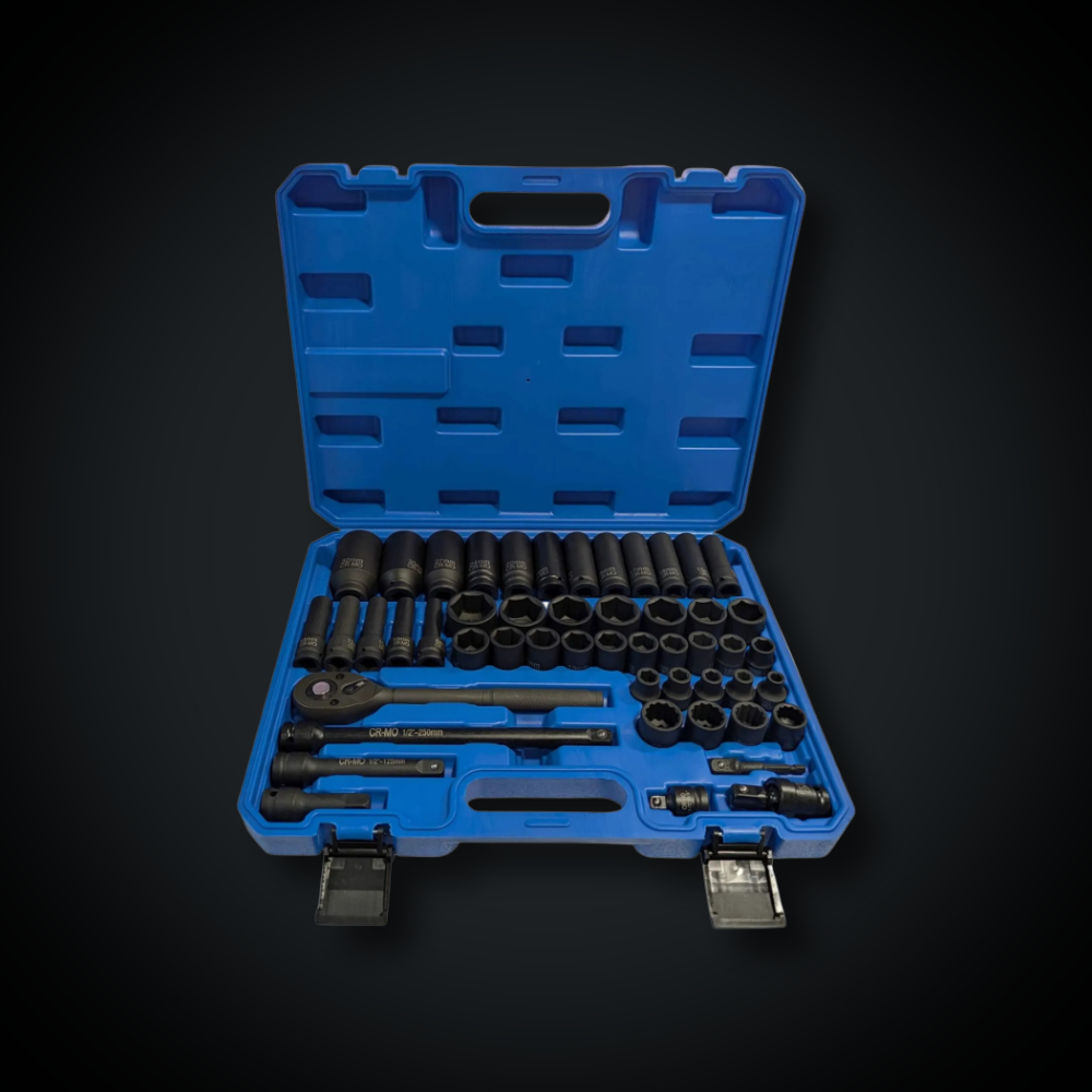 Faymonville UK 50-Piece 1/2" Drive CR-MO Combination Impact Socket Set