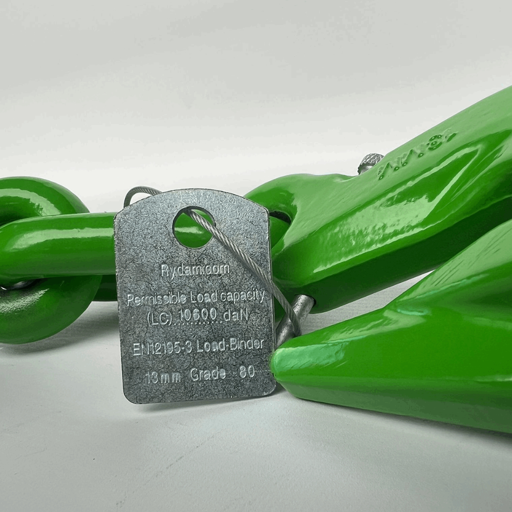 Faymonville UK Grade 80 Ratchet Load Binder with Folding Handle & Grab Hooks