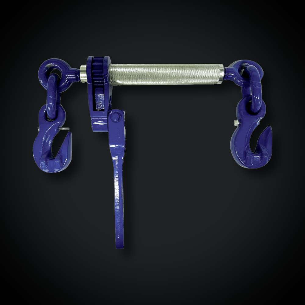 Faymonville UK Grade 100 Ratchet Load Binder with Folding Handle & Grab Hooks