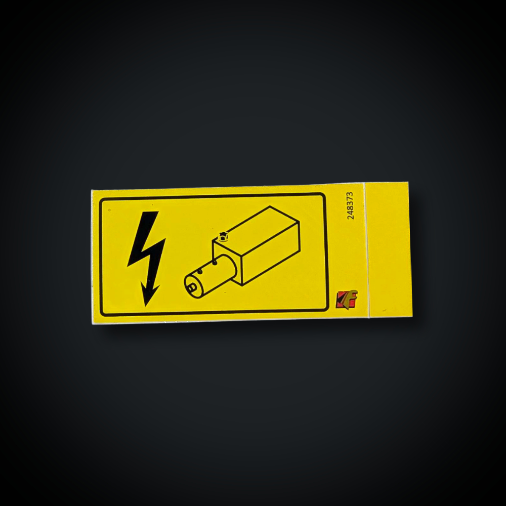 Faymonville UK Power Button Control Sticker - 248373