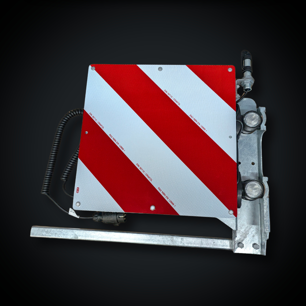 Faymonville UK Front Standing Wide Load Marker Board