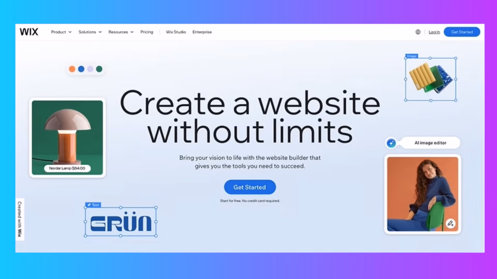 Wix website design example