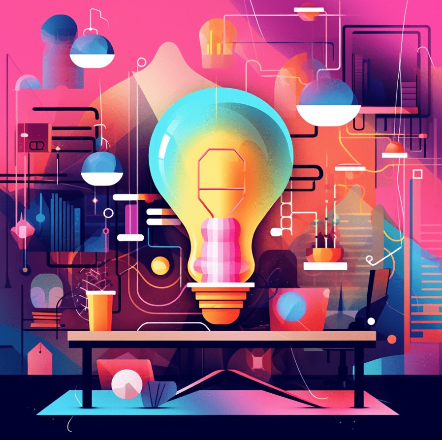 image of brainstorming session (for a productivity tools business)