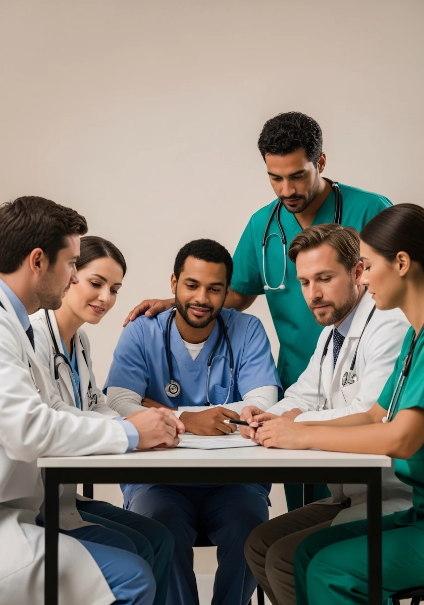 image of an educational seminar in progress at a veterinary clinic