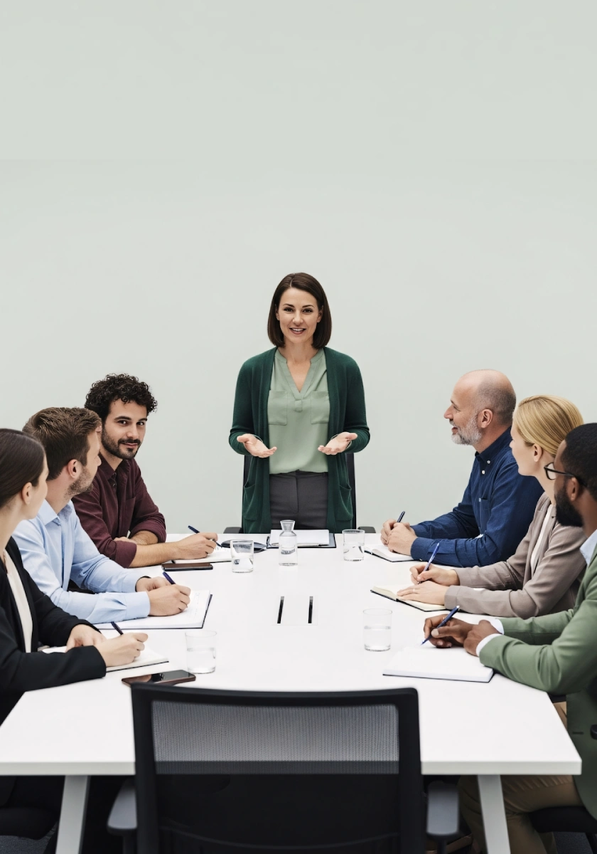 image of an educational seminar in progress at a veterinary clinic
