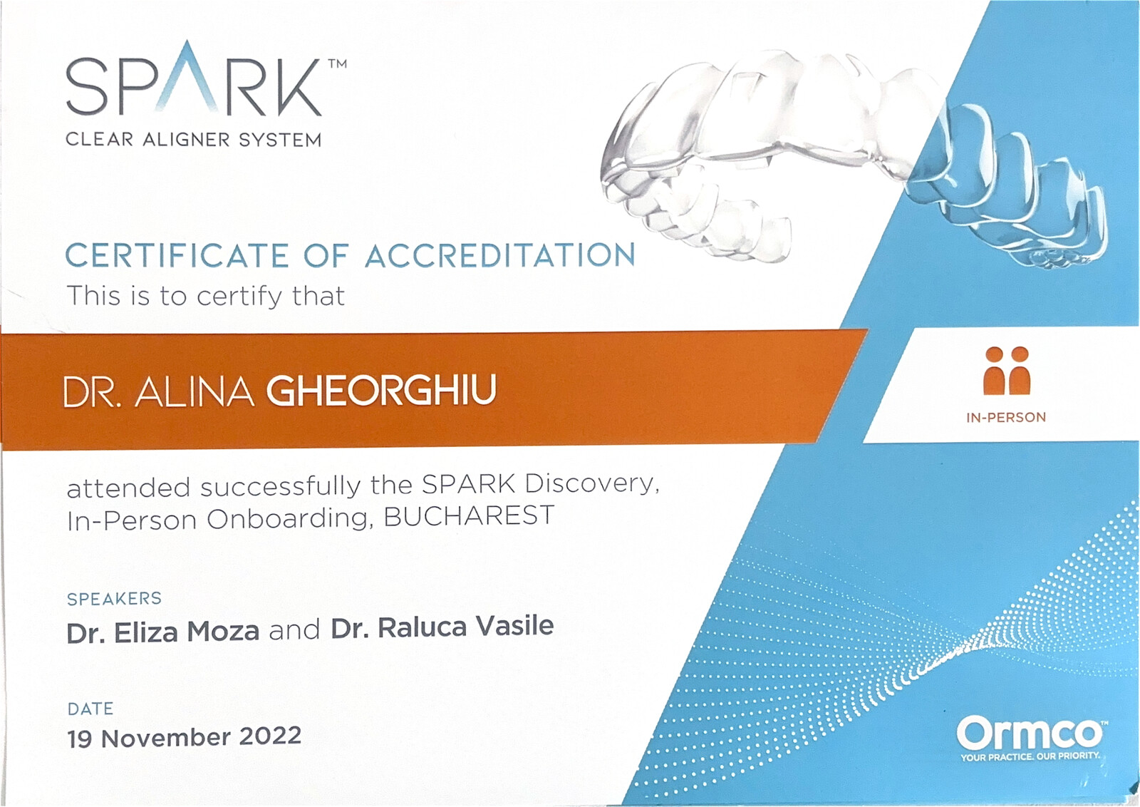 SPARK Discovery: Onboarding în persoană
