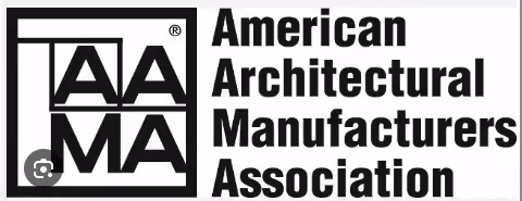 Logo of American Architectural Manufacturers Association with AA and MA letters in a square grid.