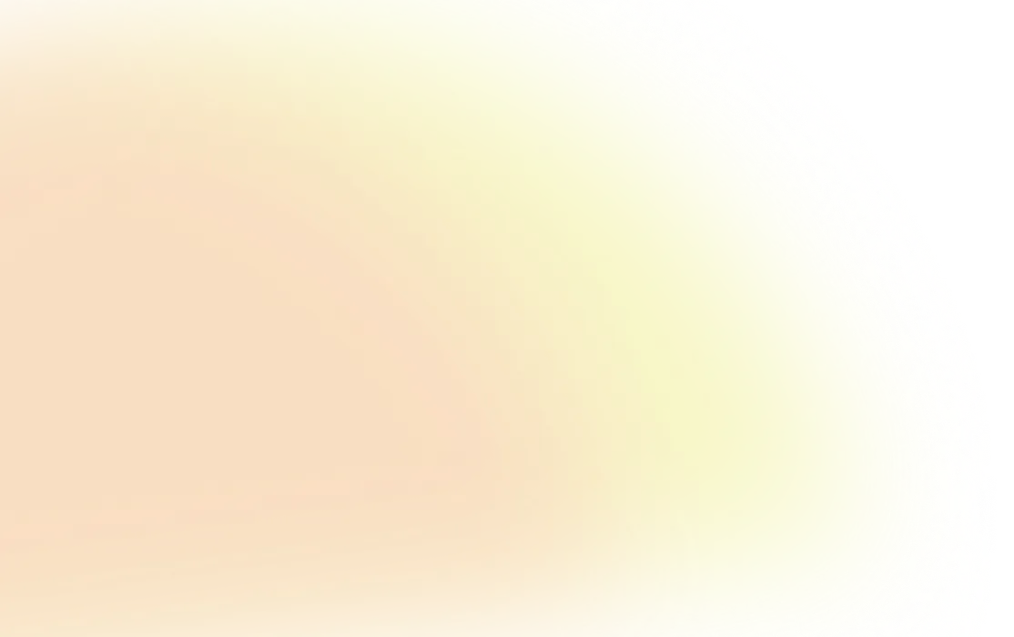 Soft gradient background with blurred light yellow and peach tones fading into black.