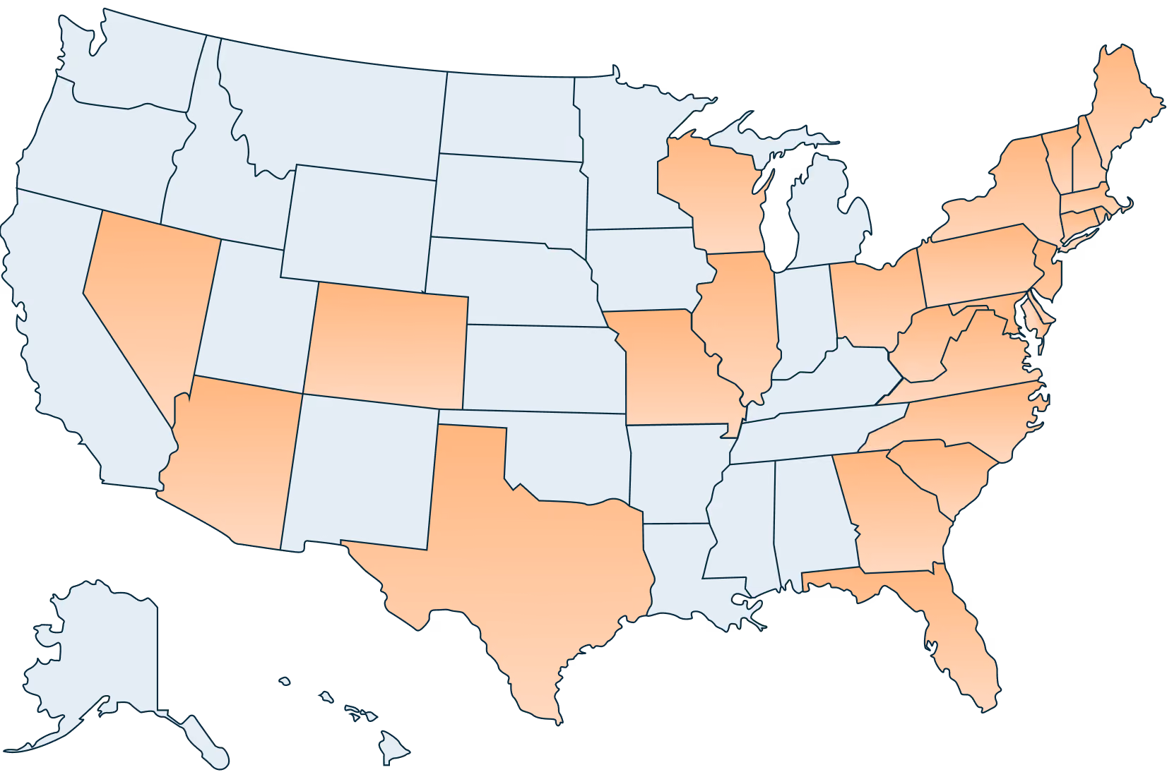 USA map