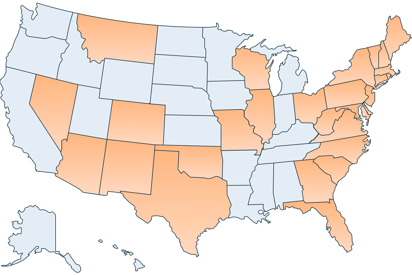 USA map
