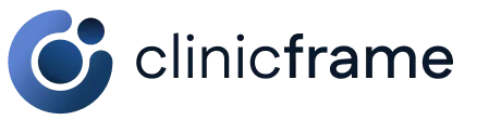 Clinic Frame Scriber logo - AI medical scribe and clinical intelligence platform for doctors.