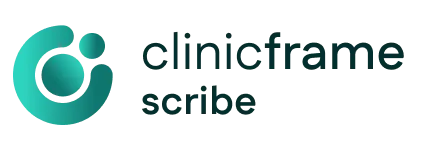 Clinic Frame Scriber logo - AI medical scribe and clinical intelligence platform for doctors.