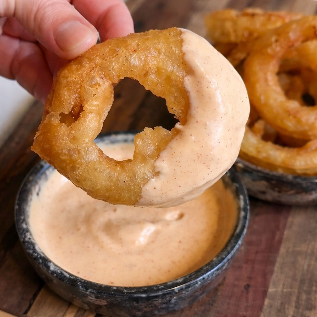 Receta facil de aros de cebolla caseros