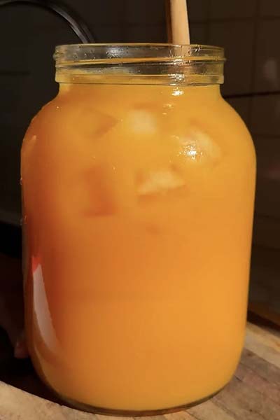 jugo de mandarina casero