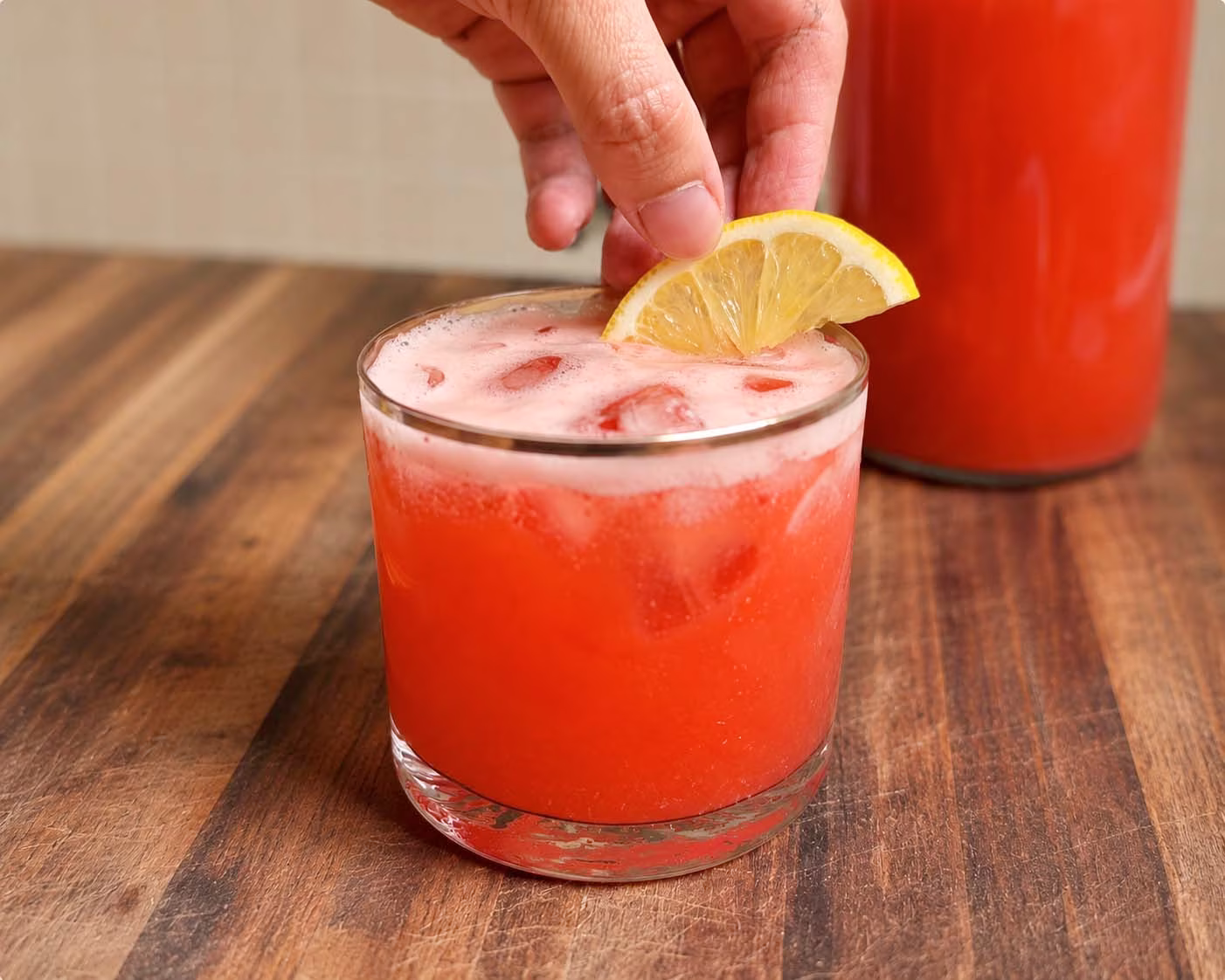 Limonada de frutillas