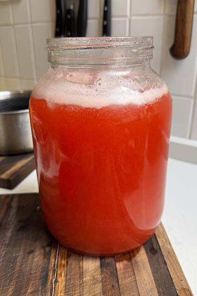 Limonada de frutilla casera