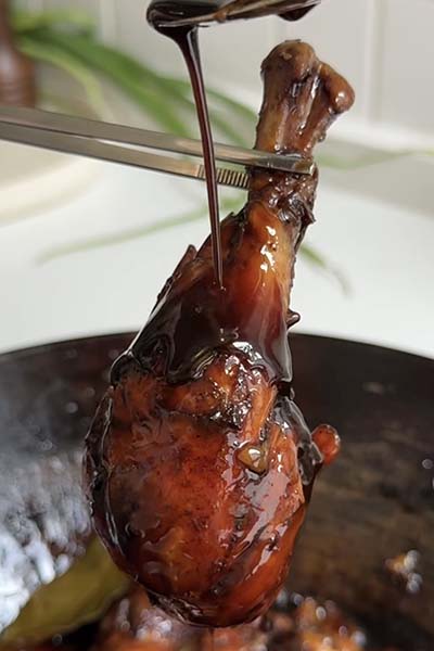 adobo de pollo agridulce