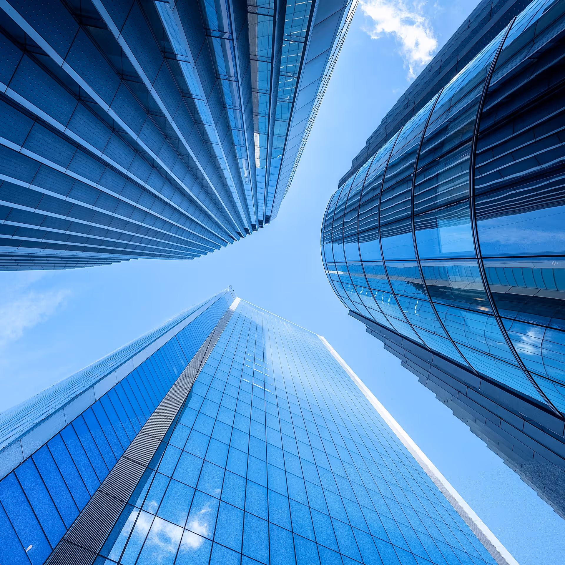 Architect reviewing blueprints — project-based firm context