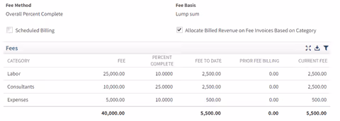 Billing Allocate