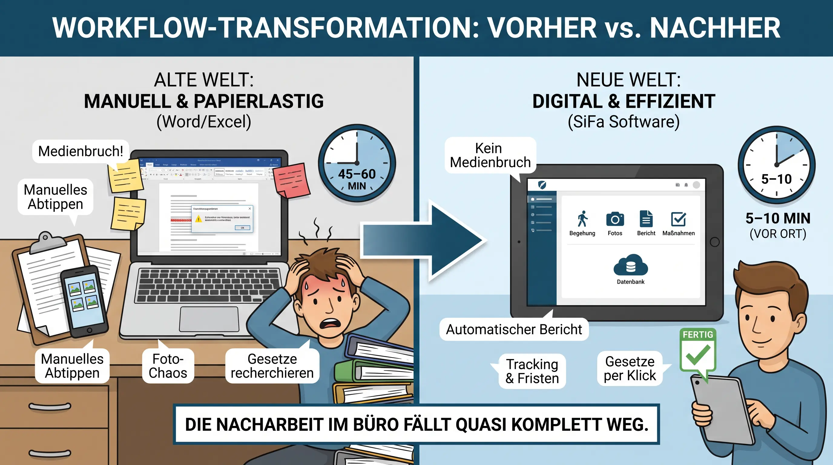 Illustration: was eine sifa software lösen muss