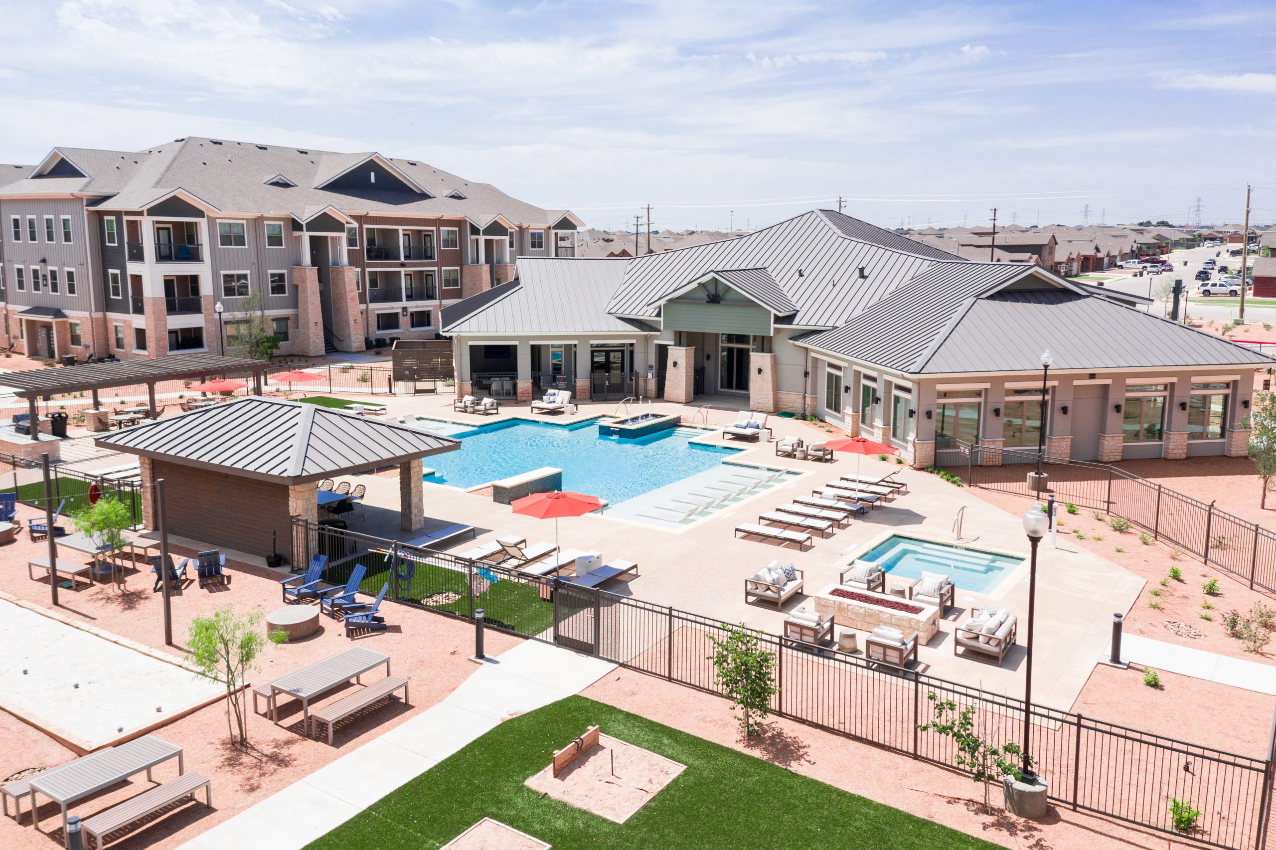 The Woodford on Mockingbird aerial view in Midland, TX
