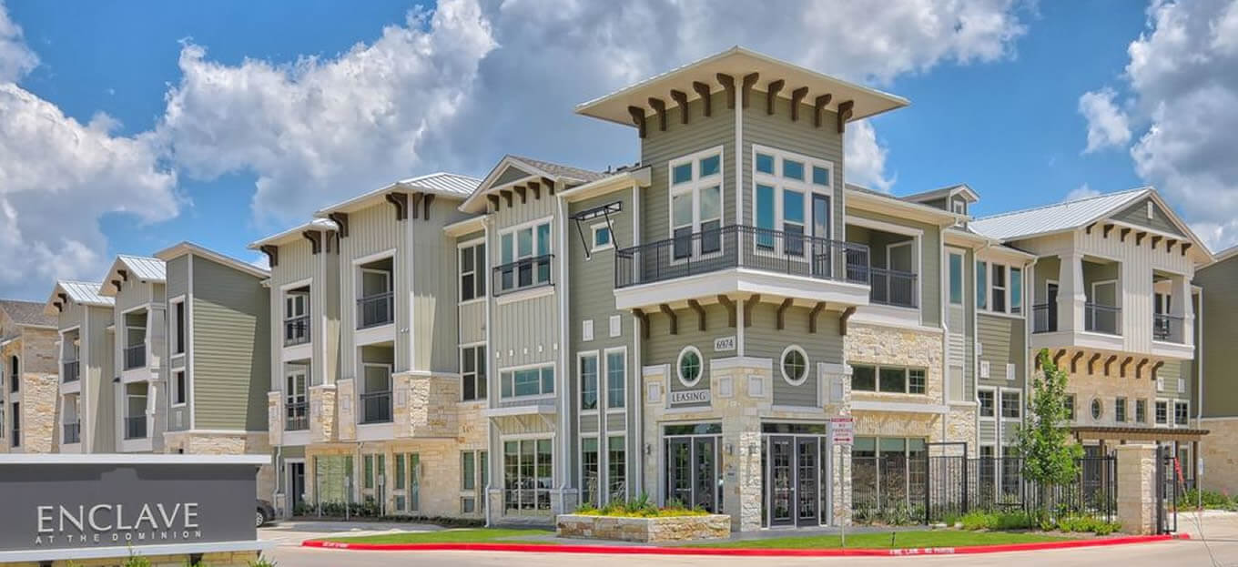 Enclave at Dominion exterior and front entry in San Antonio, TX