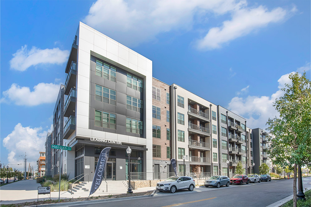 The Beckley leasing center exterior in Dallas, TX