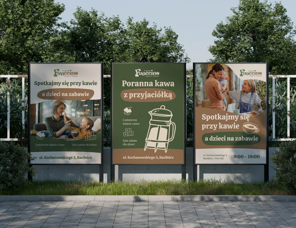 Funccino plakaty outdoor