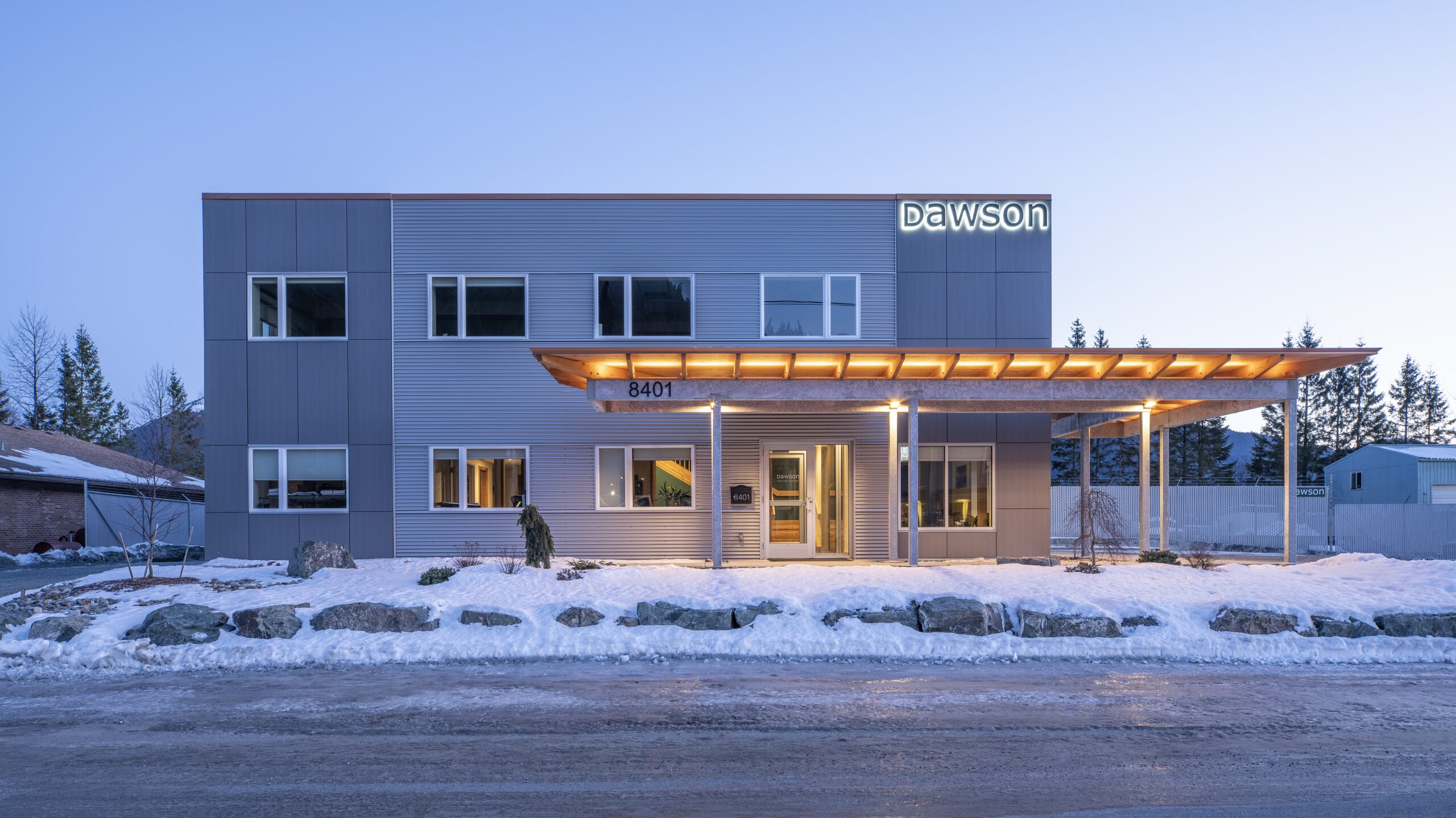 Dawson team gathered for a planning session at the Bellingham office