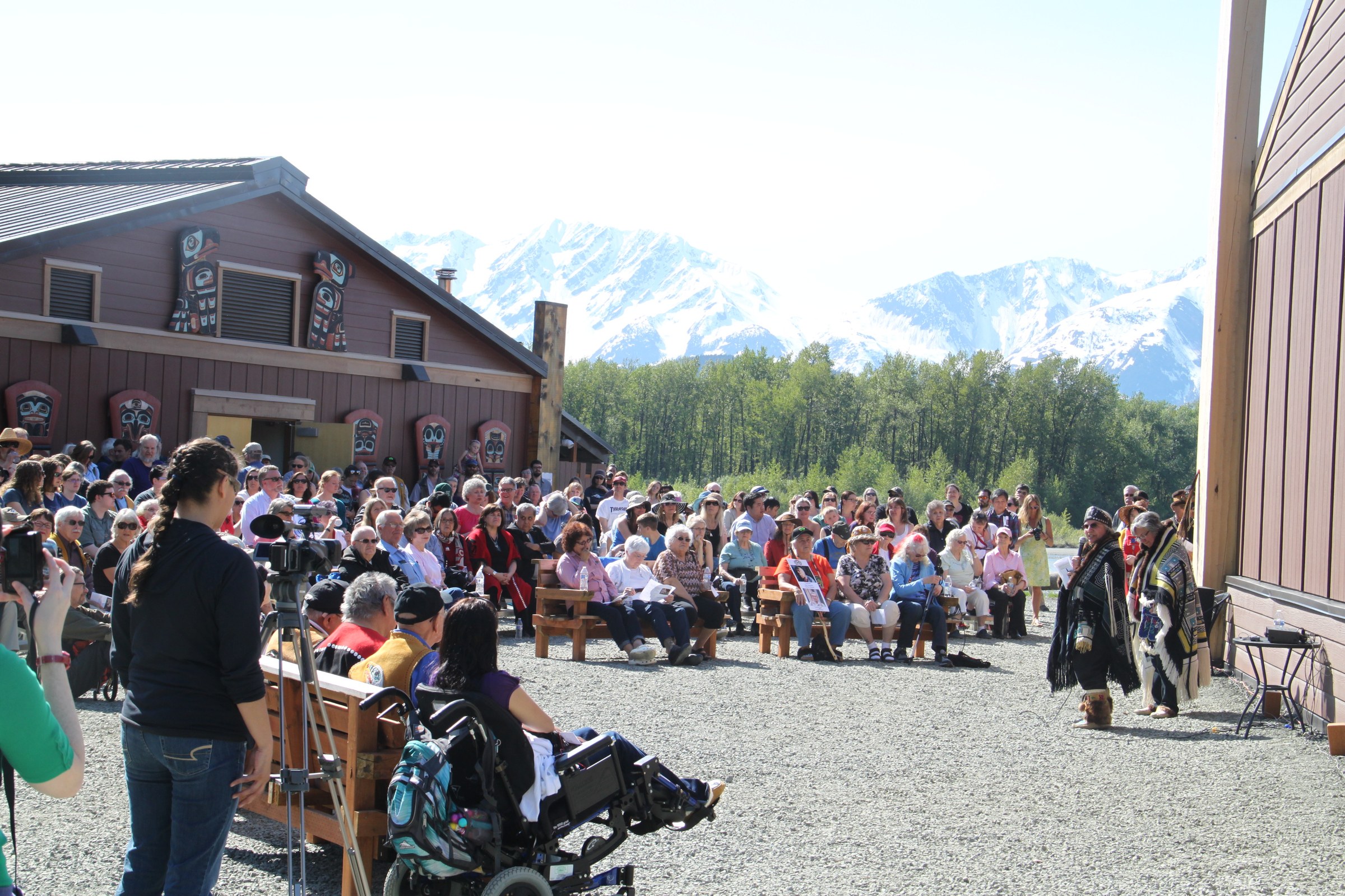 Jilkaat Kwaan Cultural Heritage Center exterior in Klukwan, Alaska