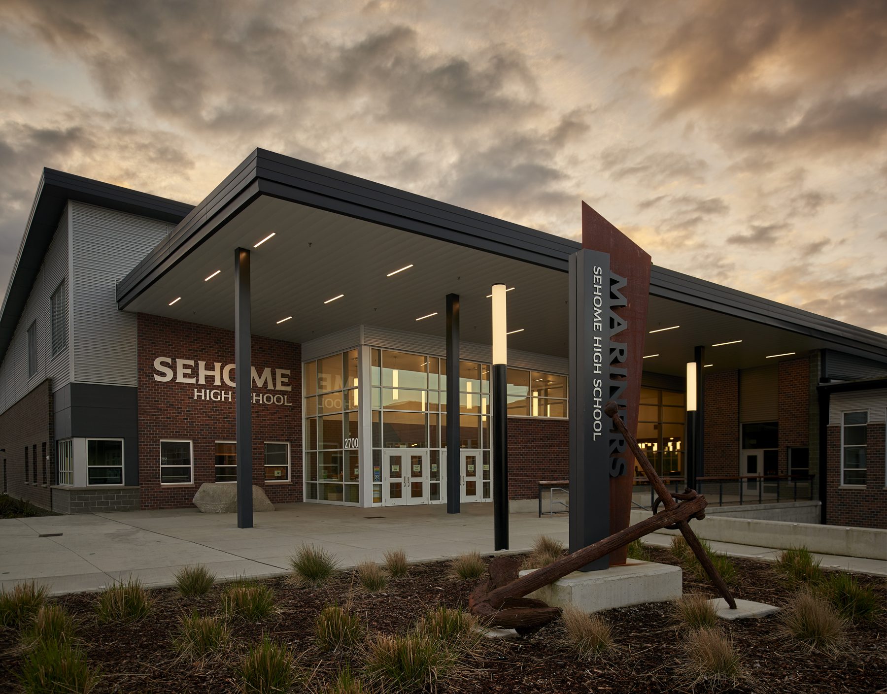 Sehome High School, opened six months ahead of schedule