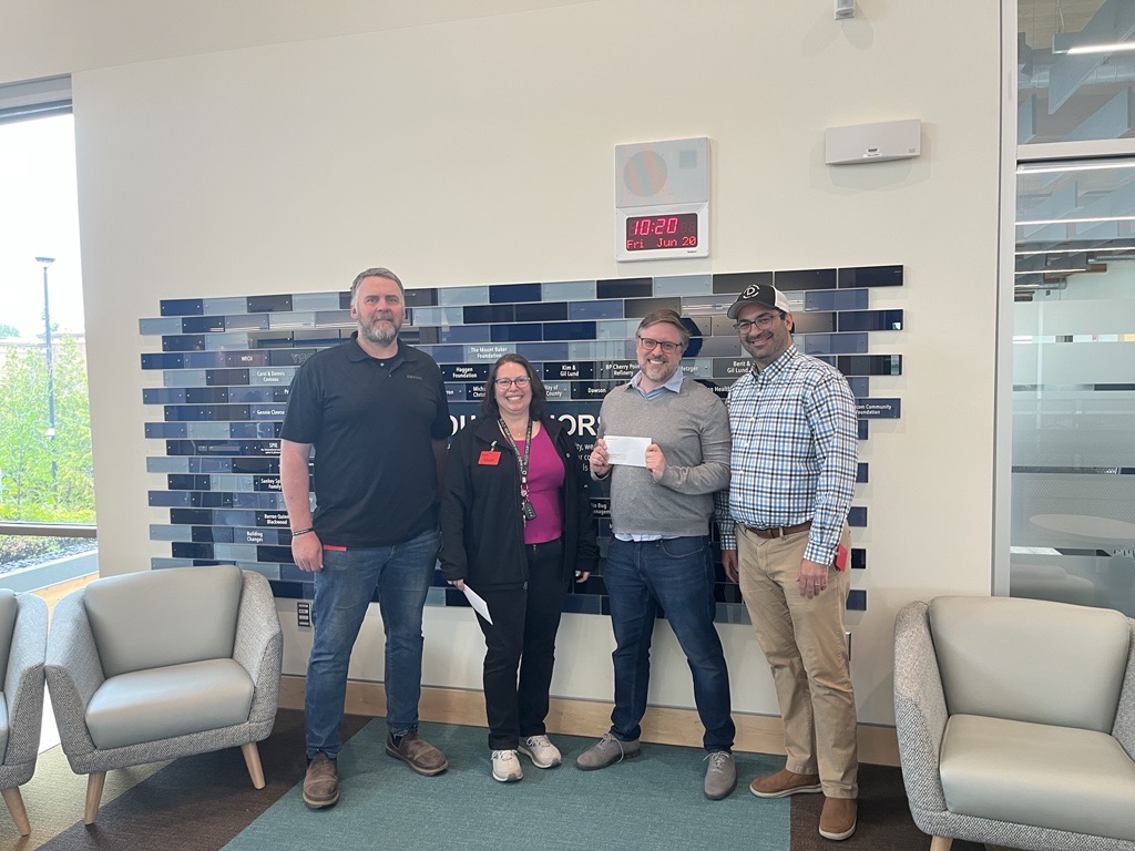 Dawson team walking a client through a finished project