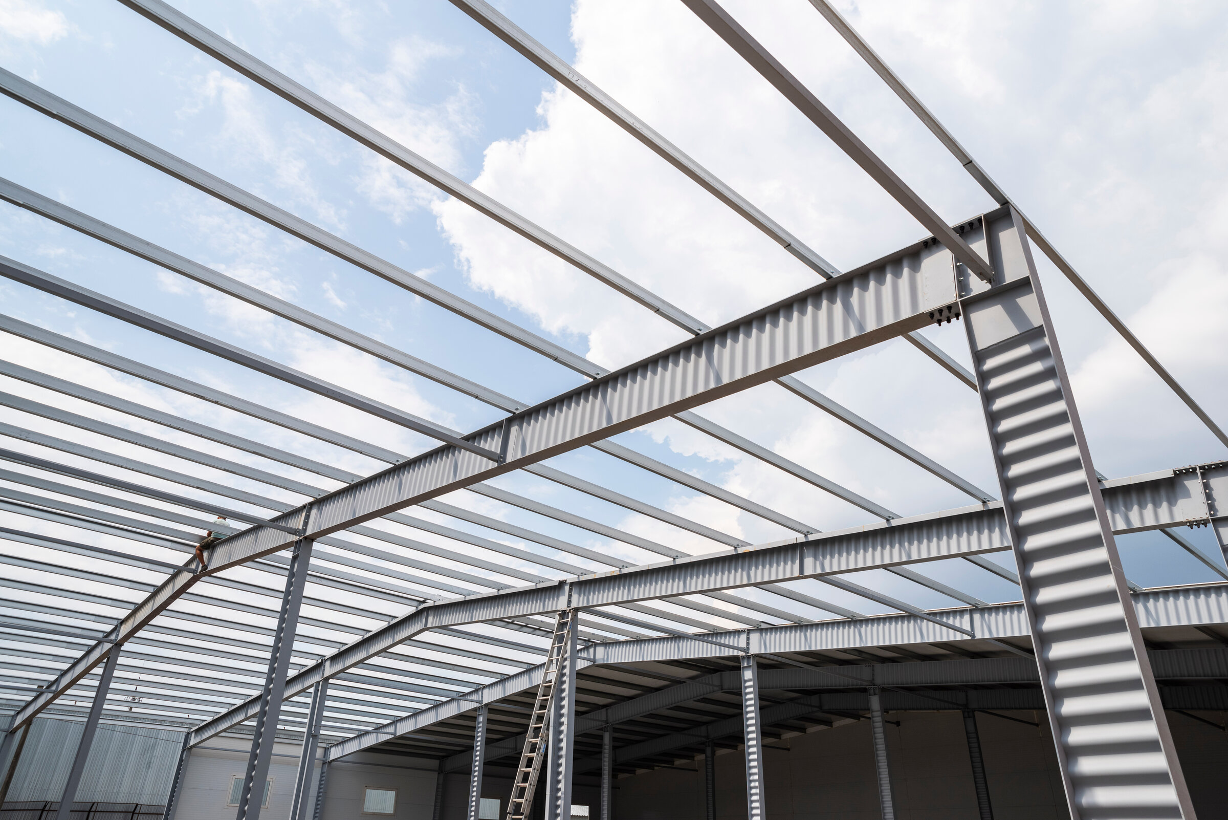 Steel and aluminum canopy fabrication by Dawson Construction
