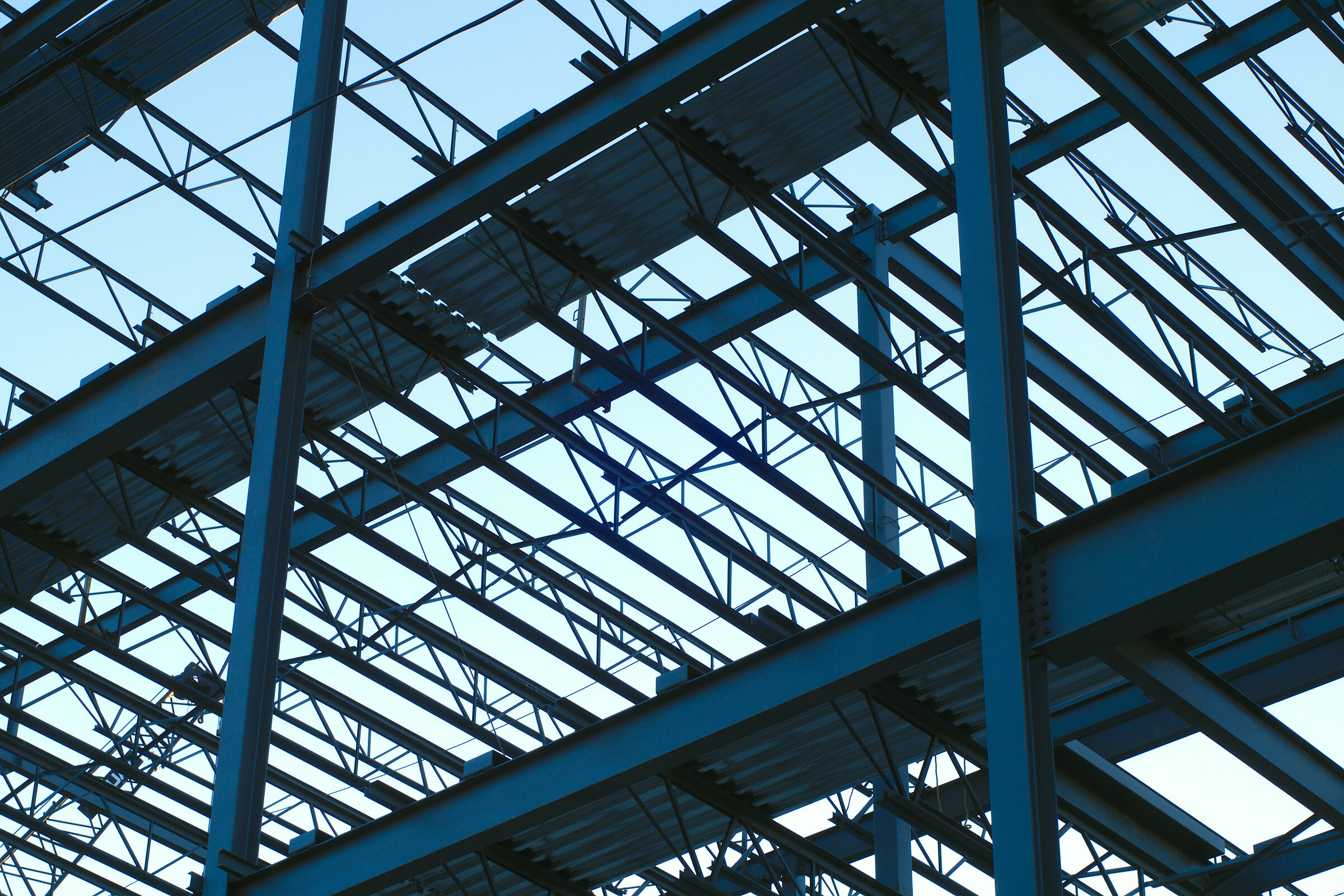 Steel and aluminum canopy fabrication by Dawson Construction