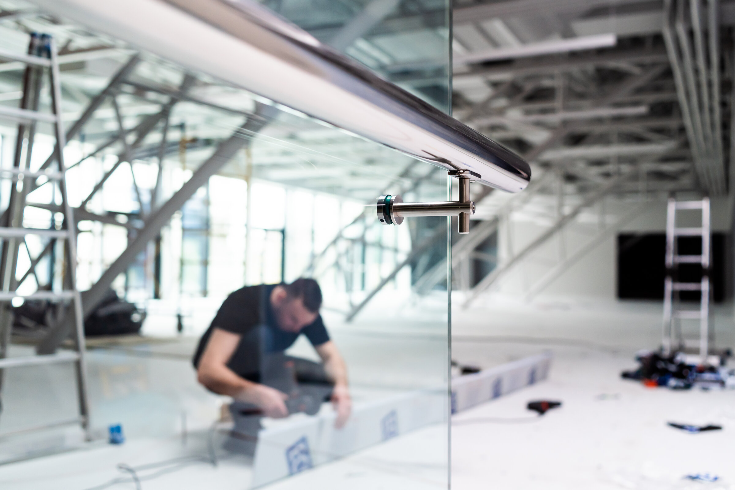 Custom handrail and guardrail fabrication by Dawson Construction