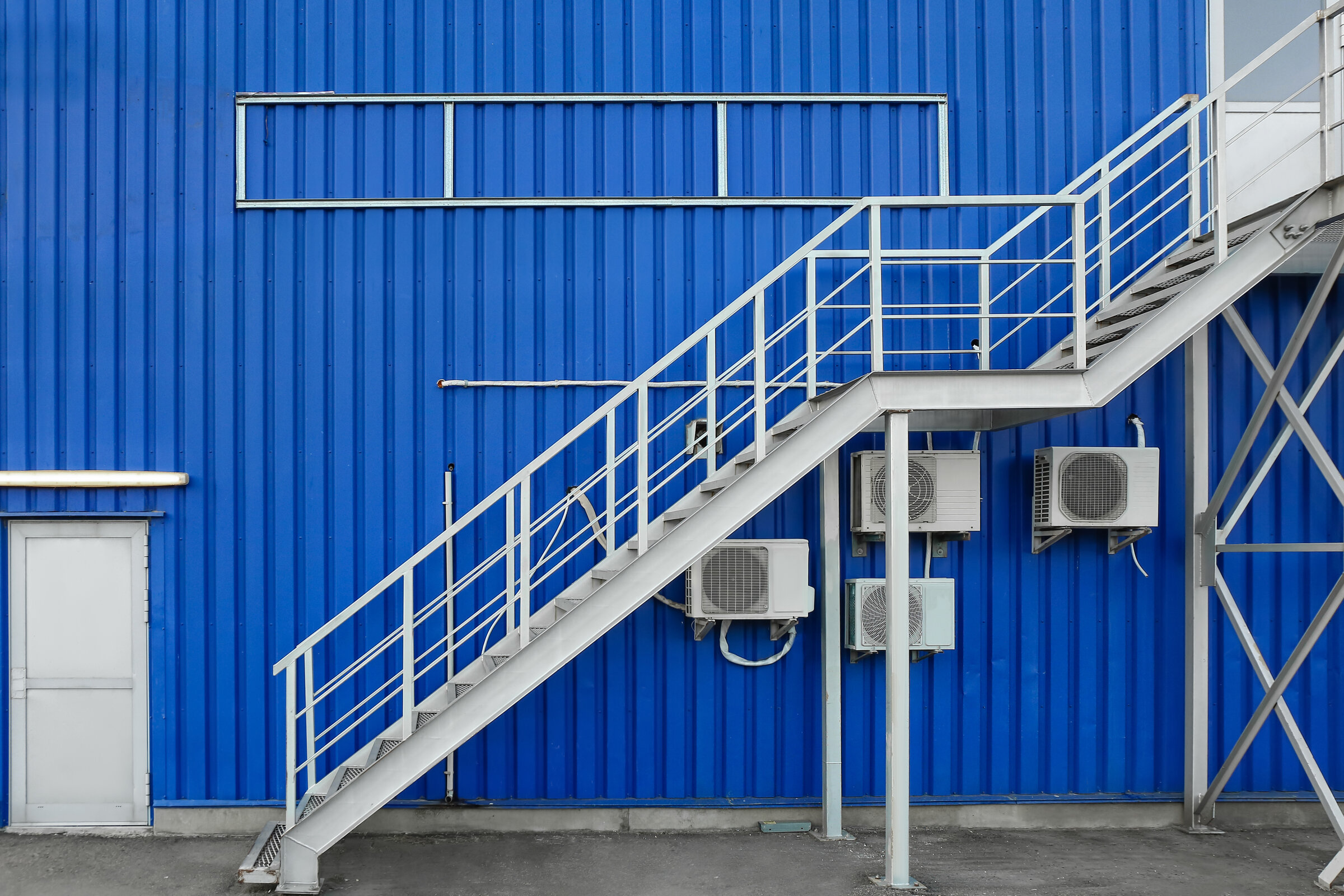 Steel stair fabrication by Dawson Construction