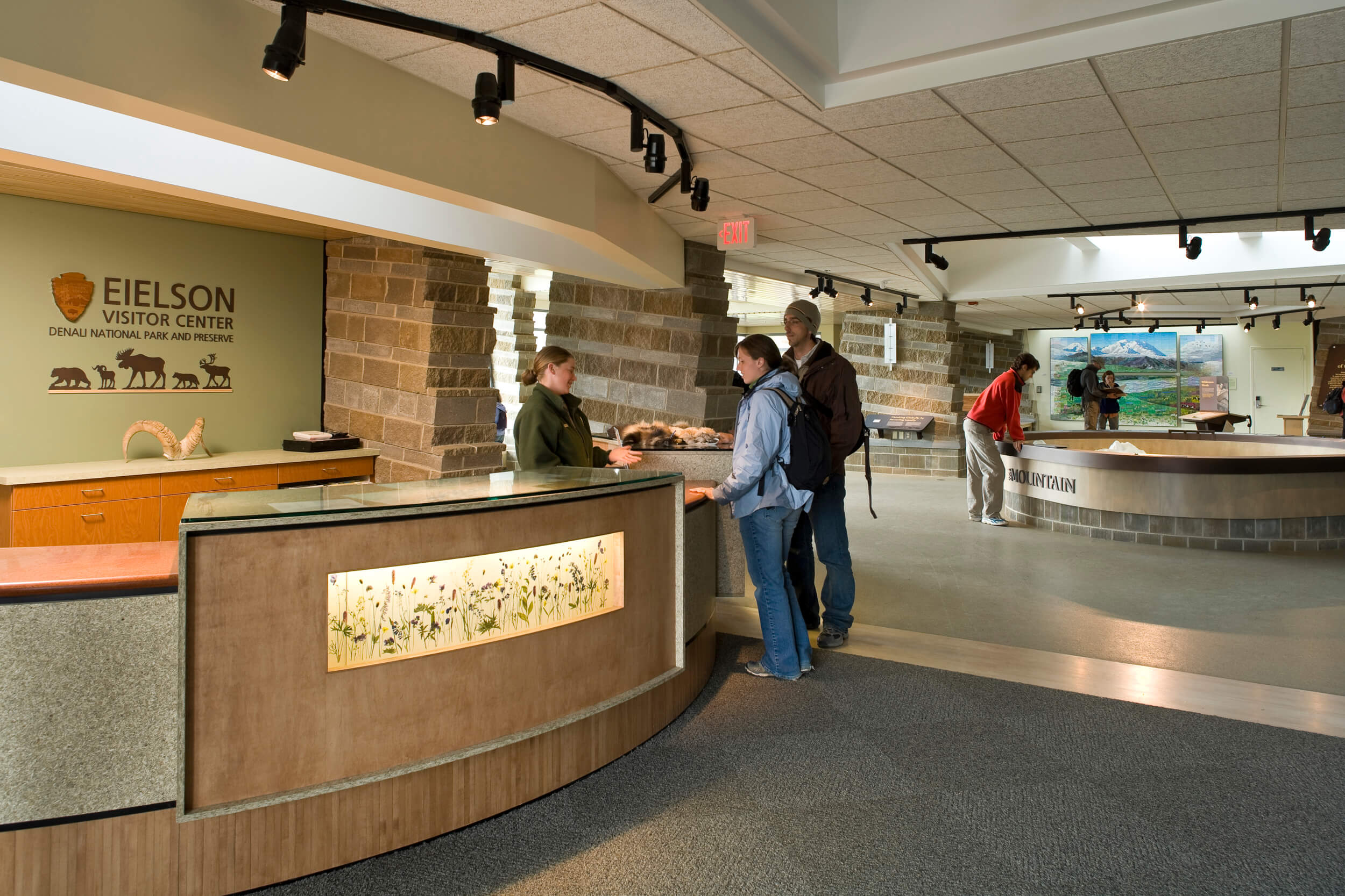 Denali Eielson Visitor Center green roof blending with tundra - Dawson Construction