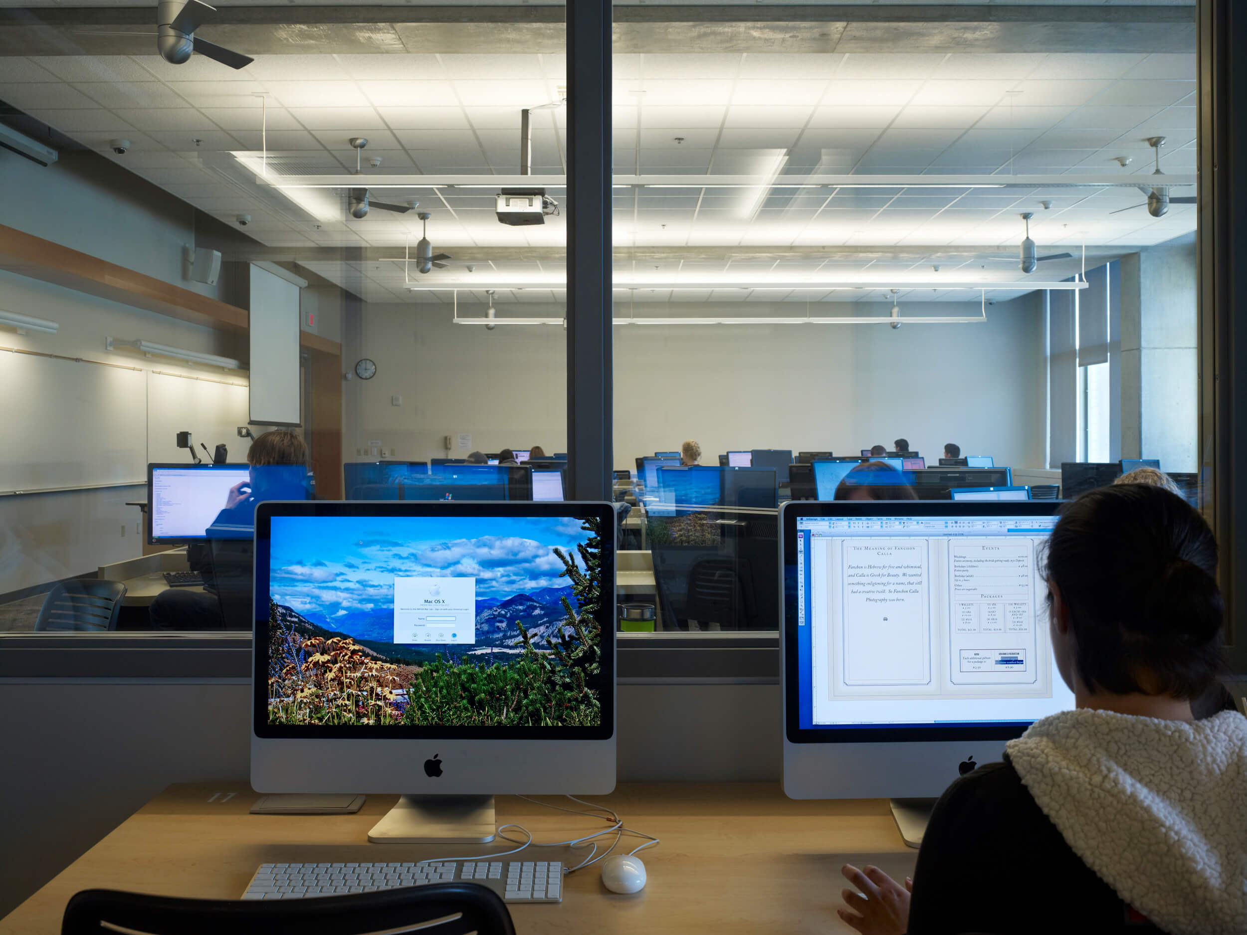 WWU Academic Instructional Center computer lab - Dawson Construction