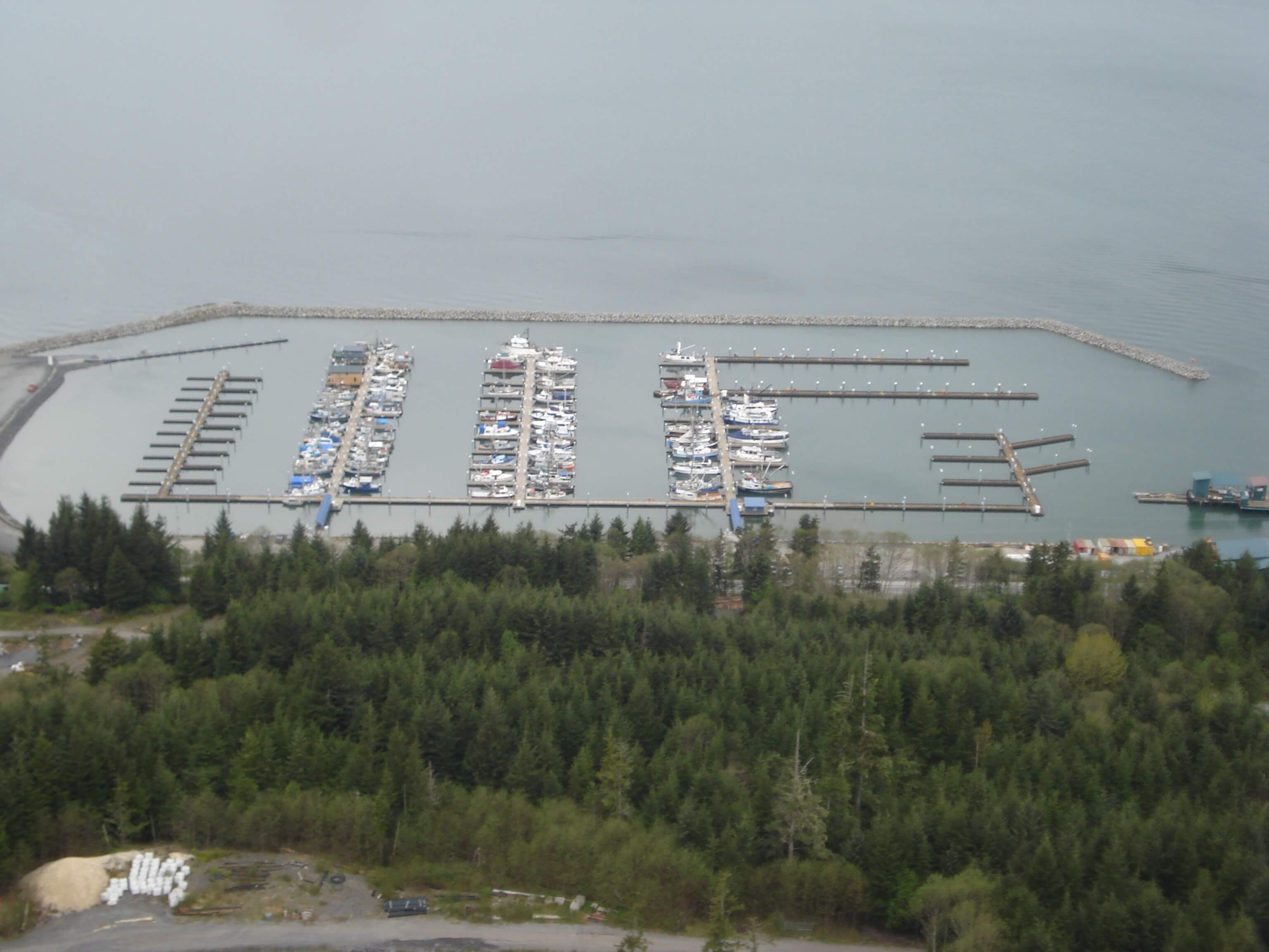 Wrangell Heritage Harbor Aerial
