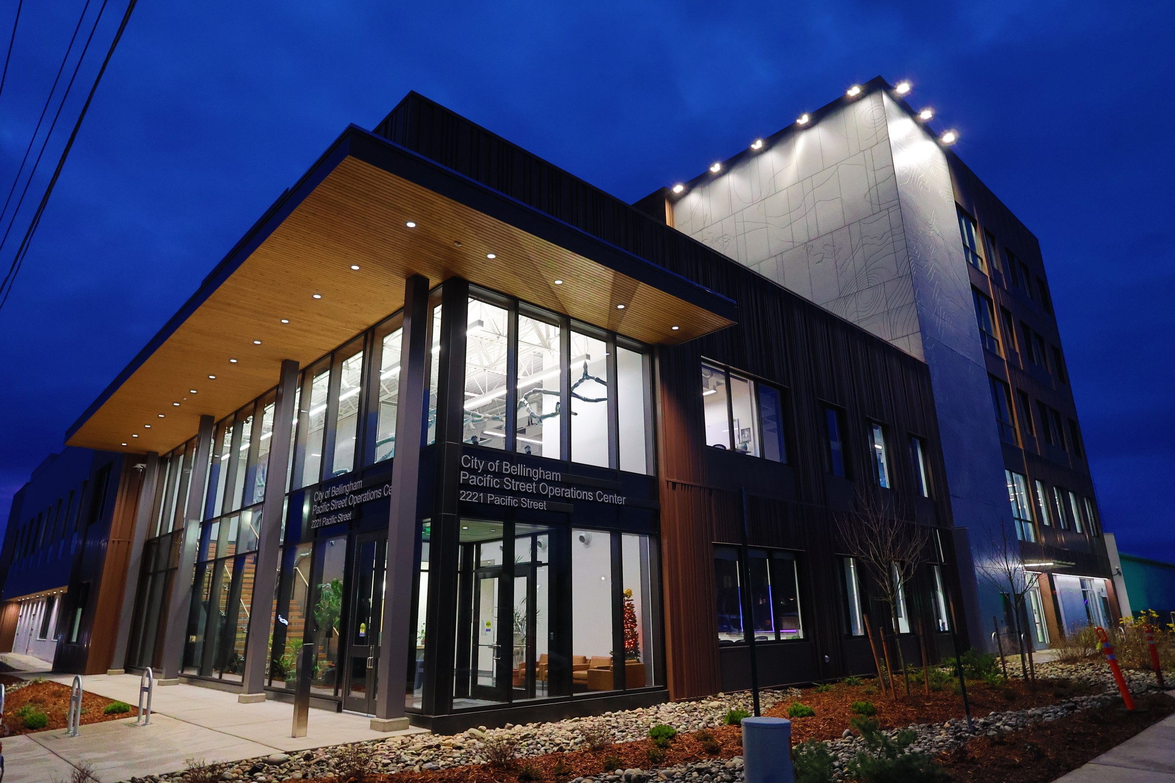 PSOC Phase 2 Administration & Vehicle Buildings - Bellingham, Washington landscape view