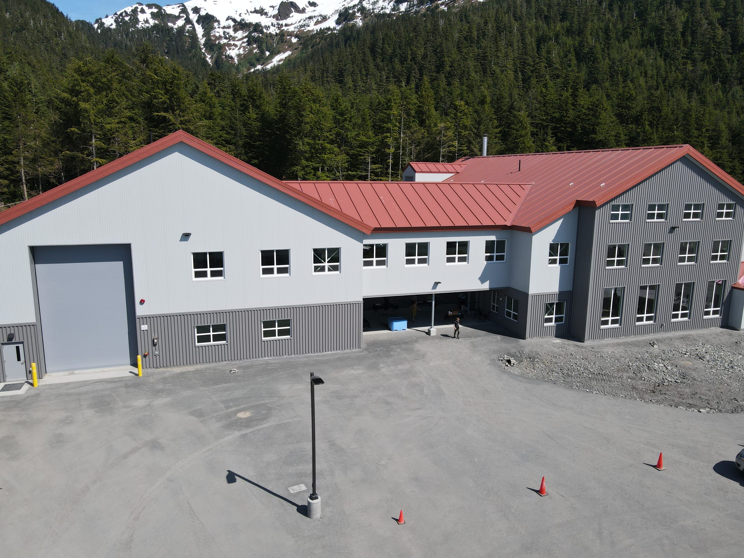 PWSSC campus front elevation from above