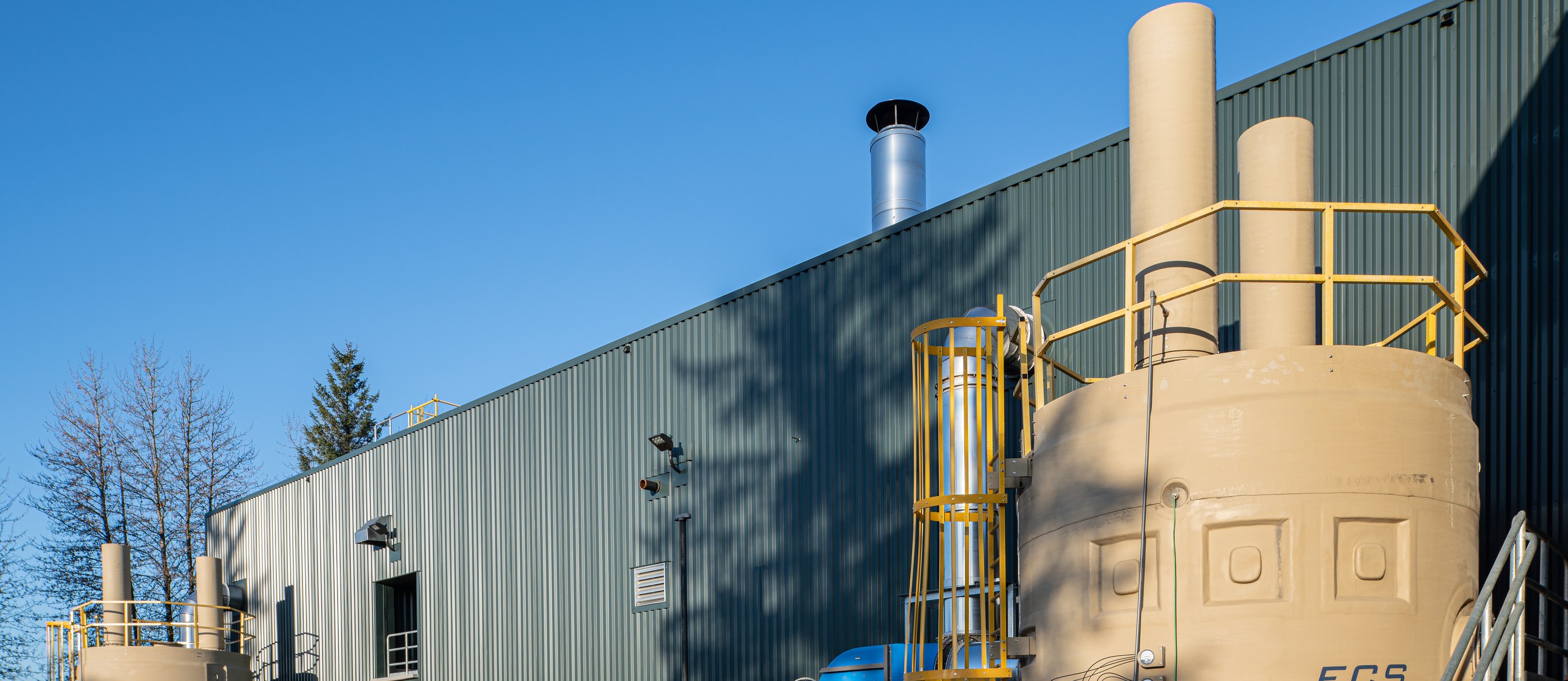 MWWTP Biosolids Dryer Facility exterior, Juneau